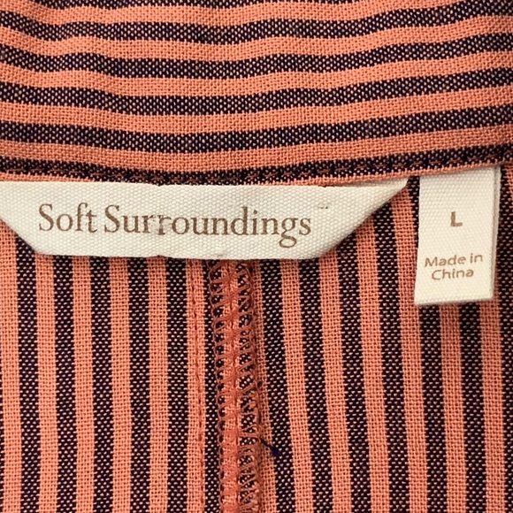 NEW Soft Surroundings Sasha Lagenlook Roll-Tab Sleeve Tunic Top Size L - Picture 7 of 13